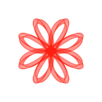 Abstract Line Red Flower png