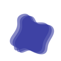 astratto blu forma moderno png