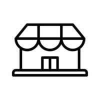almacenar, mercado icono o logo ilustración estilo. íconos comercio electrónico vector