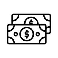 dollar money icon or logo illustration outline style. Icons ecommerce. vector