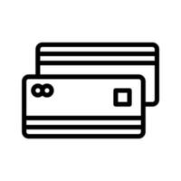 tarjeta icono o logo ilustración contorno estilo. íconos comercio electrónico vector