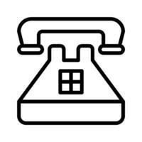 telephone icon or logo illustration outline style. Icons ecommerce. vector