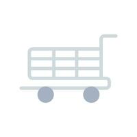 shopping cart icon or logo illustration style. Icons ecommerce. vector