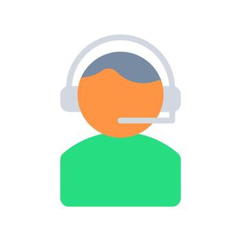 apoyo, ayuda, Servicio icono o logo ilustración estilo. íconos comercio electrónico vector