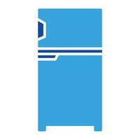 Fridge icon vector or logo illustration glyph color style