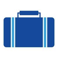 suitcase icon vector or logo illustration glyph color style
