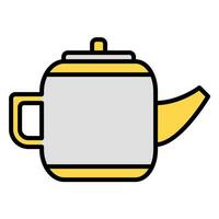 kettle icon vector or logo illustration outline black color style