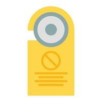 Do not disturb icon vector or logo illustration flat color style