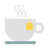 Coffee icon vector or logo illustration flat color style