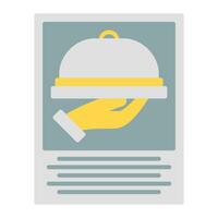 menu icon vector or logo illustration flat color style