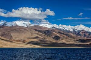 Lake Tso Moriri in Himalayas. Ladakh, Inda photo