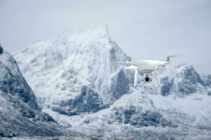 Drone with digital camera photo