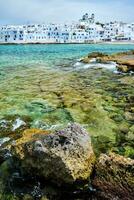 Picturesque Naousa town on Paros island, Greece photo
