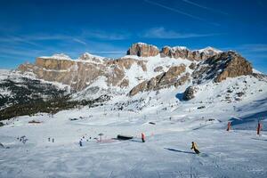 Ski resort in Dolomites, Italy photo