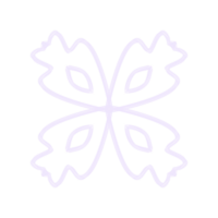 Line Flower White png