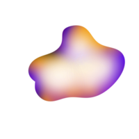 Gradient Transparent Blob Shape png