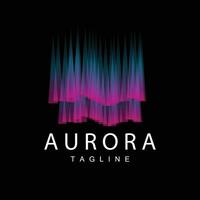 Aurora logo, cielo naturaleza paisaje diseño, símbolo vector ilustración modelo