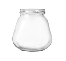 Small empty glass jar png