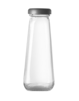 Small empty glass bottle png