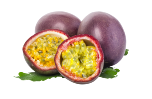 passion fruit avec feuille png