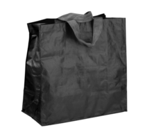 plastic tas, zwart plastic boodschappen doen tas, png