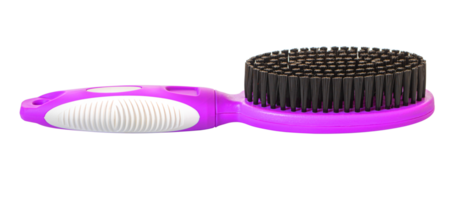 Pink and black hair brush png
