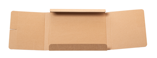 close-up of one box open empty png