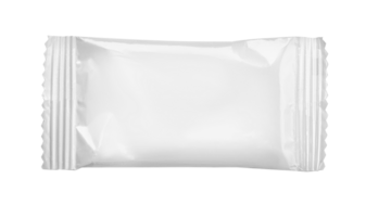 Top view of an empty plastic snack bag png