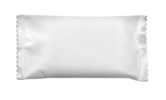 Top view of an empty plastic snack bag png