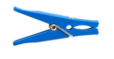 Blue plastic clothespin png