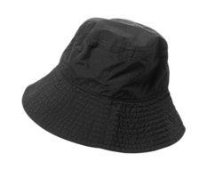 black bucket hat isolated png