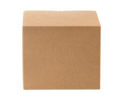 One closed cardboard Box png