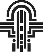 Cryptic Techno Cosmos Quantum Symphony Ethereal Noir Matrix Abstract Electronica vector