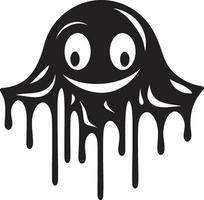 Wickedly Wet A Dark Icon of the Slime Beast Obsidian Ooze Nightmare Vector Art of Dread