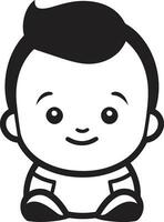 Mini Musings Vector Logo for Little Explorers Tiny Tidings Black Child Icon in Vector