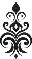 Stylish Decorative Vector Emblem Elegant Curves Caligraphic Vector Design