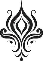 Graceful Swirls Decorative Vector Element Intricate Calligraphic Vector Artwork