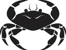 Pincer Pride Crab Icon Vector Wave Warrior Vector Crab Design