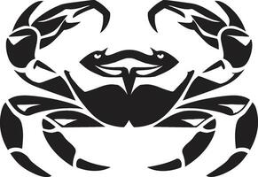 Coral Conqueror Crab Vector Icon Crab Crest Vector Crab Design