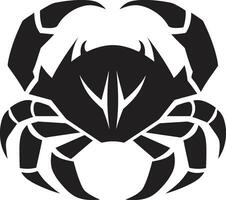 Coastline Commander Crab Emblem Vector Clawed Champion Vector Crab