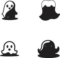 Boo tiful Delight Vector Ghost Design Whimsical Wraith Cute Ghost Icon