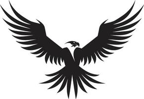 Aerial Sovereignty Vector Eagle Icon Dynamic Hunter Emblem Black Eagle Design