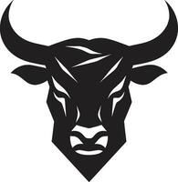 BullionWave Iconic Bull Emblem Design WildCharge Crafting Bull Icon Vector