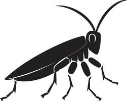 insecto vector saltamontes logo creación pasto artístico insecto icono vector