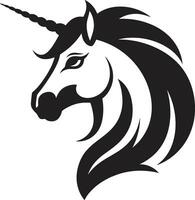 Mystic Gallop Crafting Unicorn Icon Enchanted Evolution Vectorized Unicorn Symbol vector