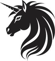 mítico elegancia vectorizado unicornio arte encantado majestad creativo símbolo arte vector