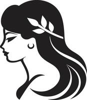 Poised Perfection Cosmetic Goddess Glowing Grace Womanly Charm vector