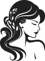 Ethereal Beauty Womans Persona Glamorous Grace Beauty Silhouette vector