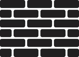 Urban Texture Brick Wall Logo Solid Sophistication Iconic Brick Pattern vector