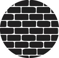 Urban Texture Wall Design Logo Rustic Resilience Brickwork Vector Icon